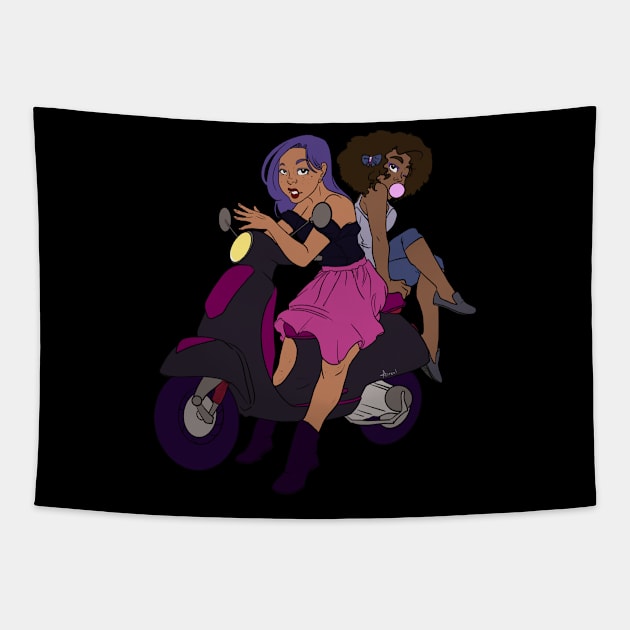 Just a ride Tapestry by Az