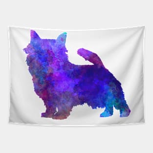 Norwich Terrier in watercolor Tapestry