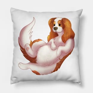 Cozy Cavalier King Charles Spaniel Pillow