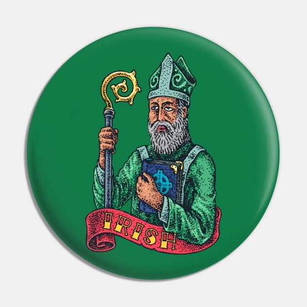 St Patrick Pin by BlackRavenOath