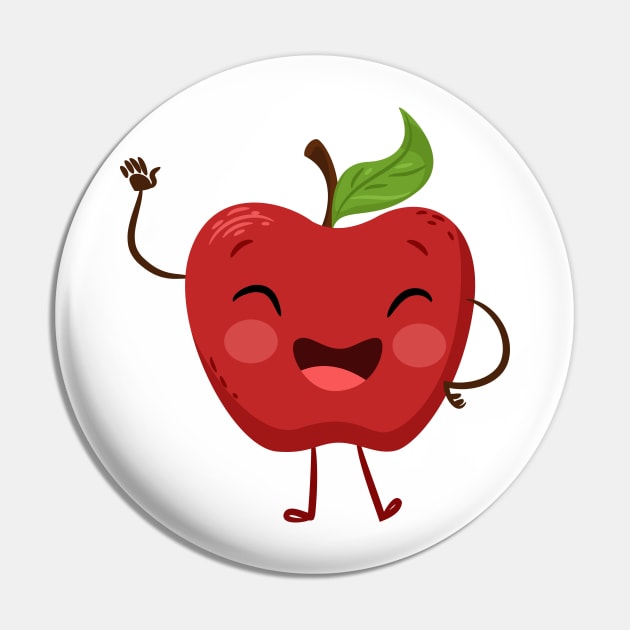 Fruit Apple Lover Kawaii Pin by Utopia Shop