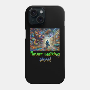 Never walking alone Phone Case