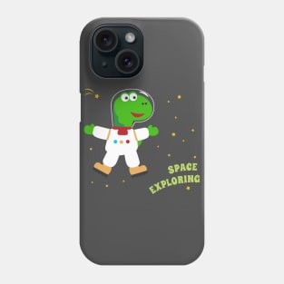 Cute dinosaur astronaut. Phone Case