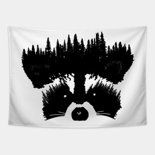 Raccoon Forest Tapestry