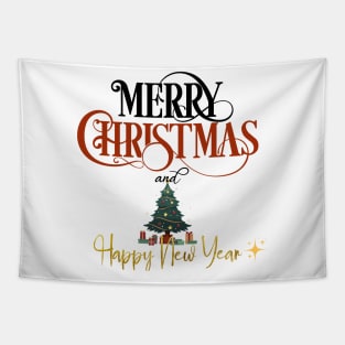 Merry Christmas and a Happy New Year Tapestry