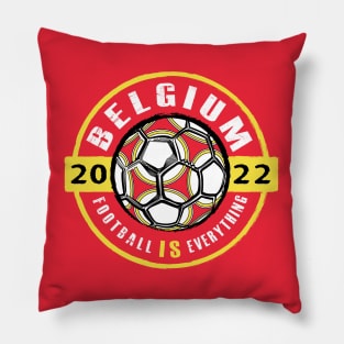 Football Is Everything - Belgium 2022 Vintage Pillow