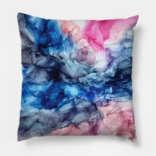 Soul Explosion - Original Abstract Fluid Art Painting Pillow