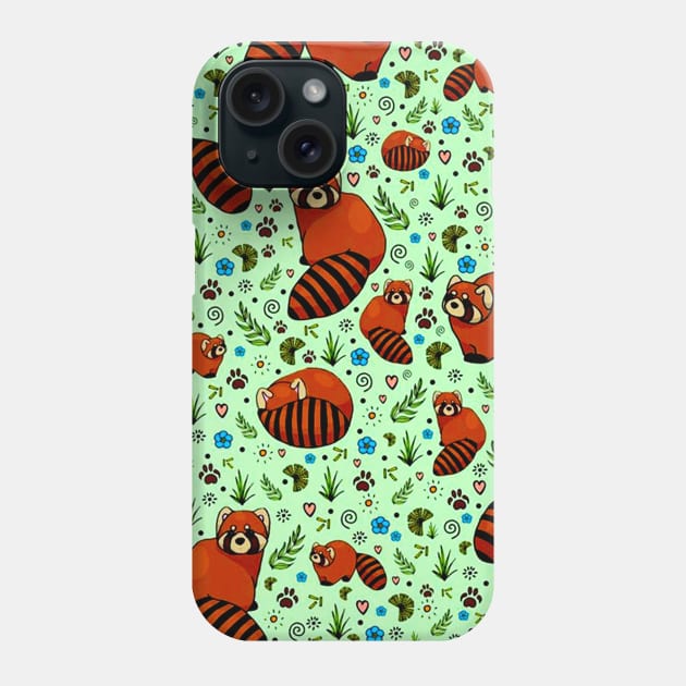 red panda notebook, Cute Red Panda Gifts. Phone Case by sweetshop