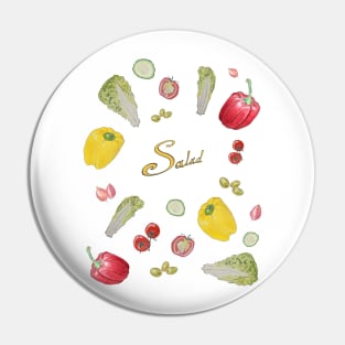 Cheery Salad Pin