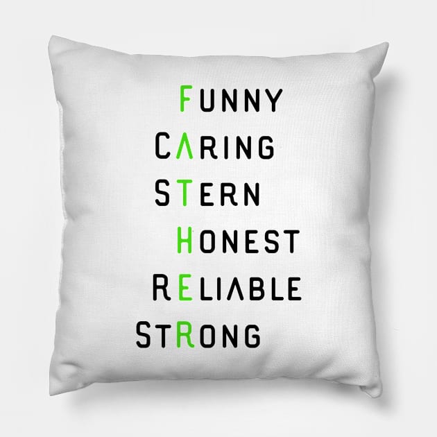 Happy fathers day Pillow by UnderDesign