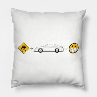 Fun S14 Nissan Silvia Drift sign Pillow