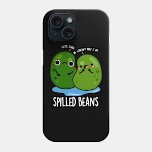 Spilled Beans Cute Veggie Bean Pun Phone Case