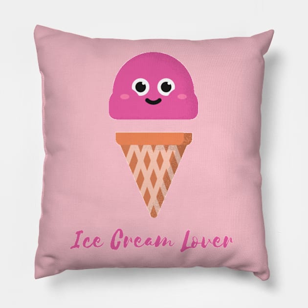 Ice Cream Cone Lover Pillow by Lore Vendibles