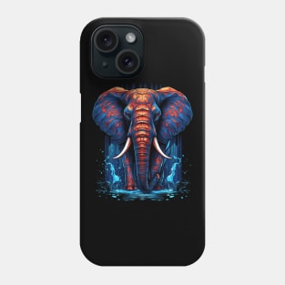 Elephant Pop Art, A Walk in the Water Phone Case