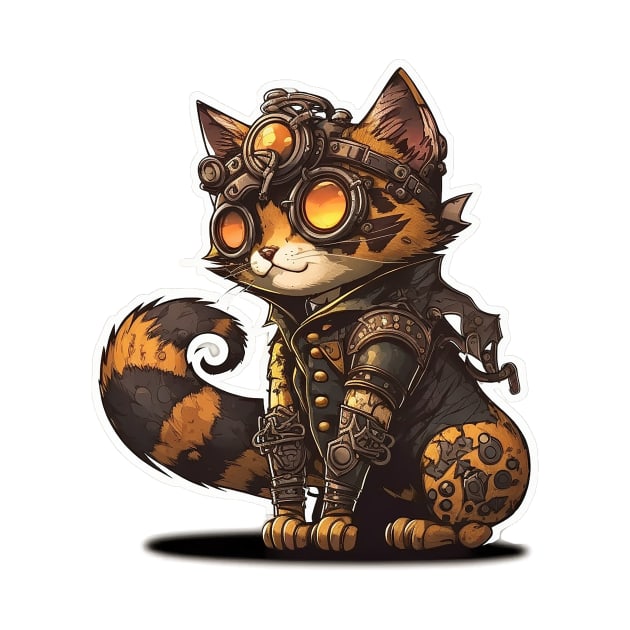 Ragdoll Cat Steampunk by Shaani