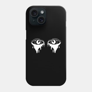 Bleeding Eyes x White Phone Case