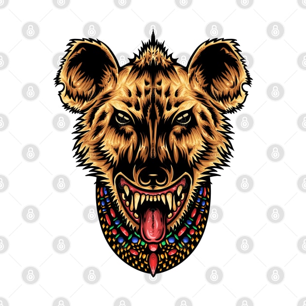 Ornamented Hyena Illustrated Design by Jarecrow 