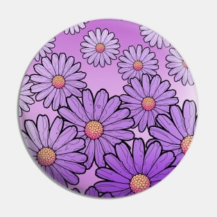 purple daisy flowers Pin