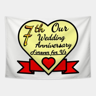 7th wedding anniversary Tapestry