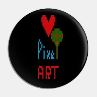 Love Pixel Art Pin