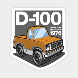 D100 - 1976 White Base (Chrome Yellow) Magnet