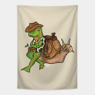 Cowboy Frog and his Steed Tapestry