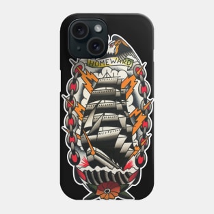 Homeward Ship Tattoo Design Phone Case