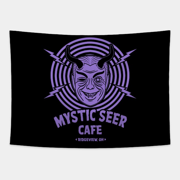 Mystic Seer Cafe - 1Color Tapestry by JMADISON