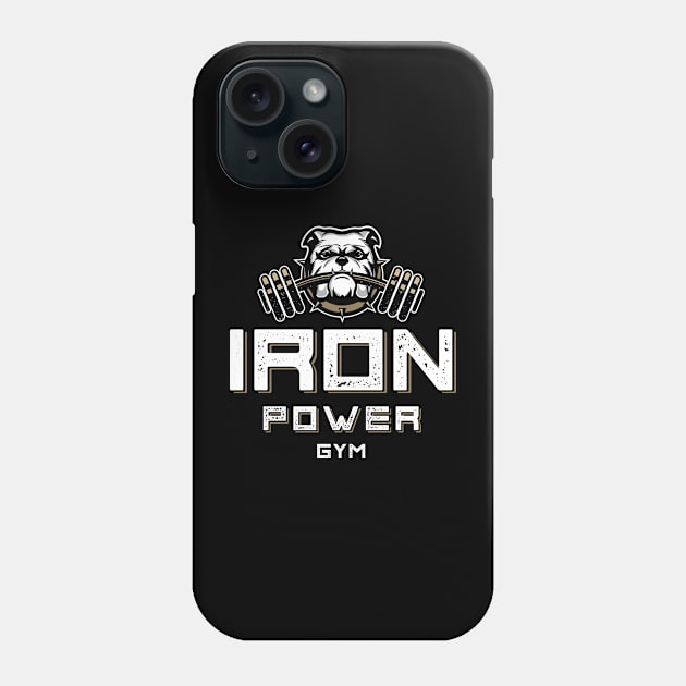 Bulldog Gym Mascot Illustration Phone Case by michony