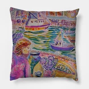 Harbour Window Mevagissey Pillow