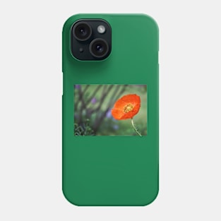 Dewy Red Poppy Phone Case