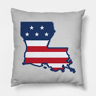 Stars and Stripes Louisiana Pillow