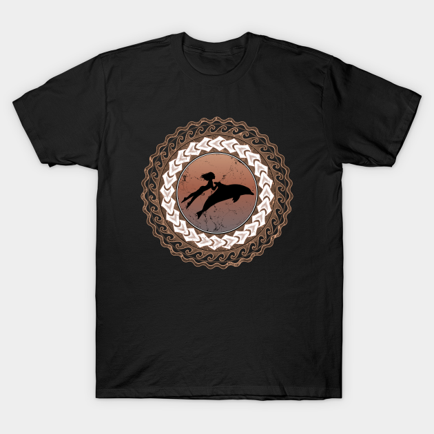 Discover Dolphin Rider Maui - Maori - T-Shirt