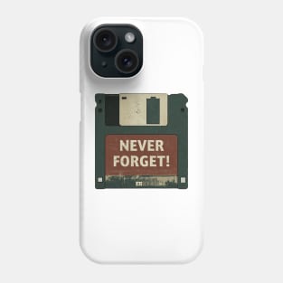 The Click-Clack Legacy: Never Forget the Floppy Disk Era Phone Case