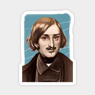 Russian Novelist Nikolai Gogol illustration Magnet