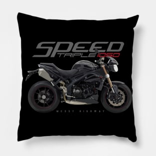 Triumph Speed Triple 15 black, sl Pillow