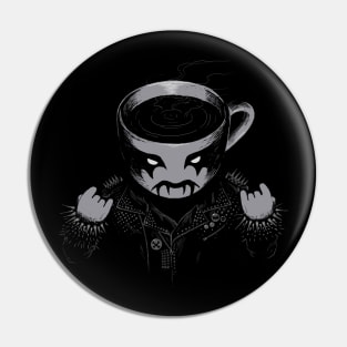 Black Metal Coffee Pin