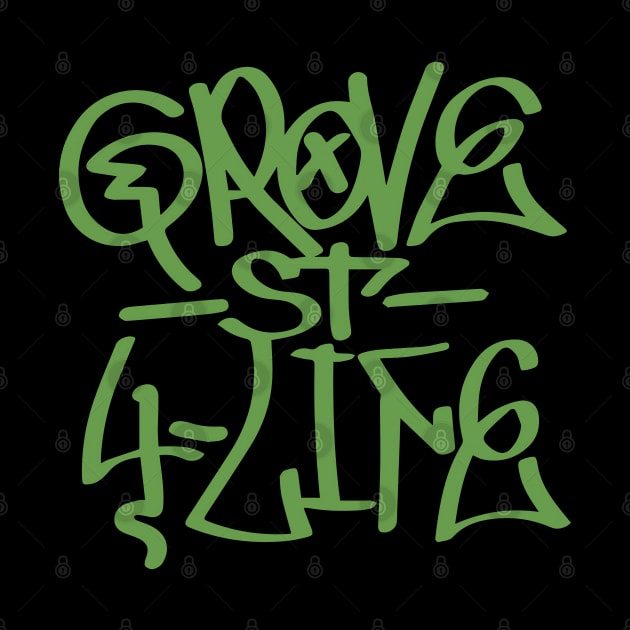 Grove Street Graffiti by Power Up Prints