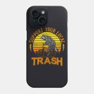 Funny retro Trash Racoon Bicycle Phone Case