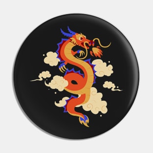 Don't Mess With Dragons Funny Fantasy Dragon Pin