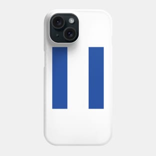 Classic Birmingham City 1970s Blue and White Stripe Phone Case