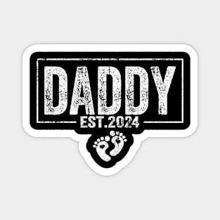 Daddy Est. 2024 Expect Baby 2024, Father 2024 New Dad 2024 Magnet