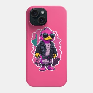 Cute Cool Pink Duck Wearing Sunglasses Phone Case