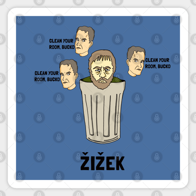 Slavoj Zizek and Peterson - Zizek - Sticker |