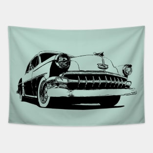 1954 Chevy Bel Air - stylized monochrome Tapestry