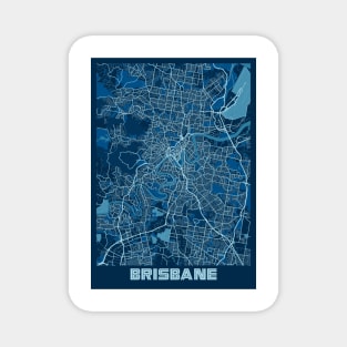 Brisbane - Australia Peace City Map Magnet