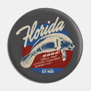 Vintage Florida Manatee BBQ Pin