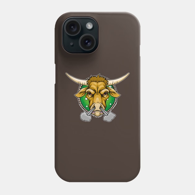 Angry Bull Phone Case by Laughin' Bones