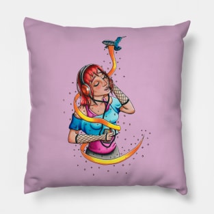 Retro 80's Teenager (PB) Pillow