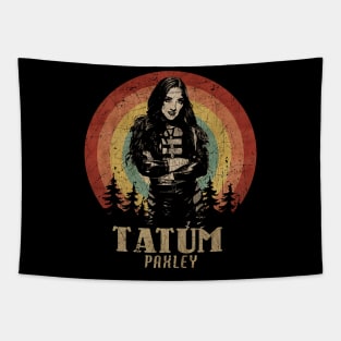 Retro Sunset Tatum Paxley Wrestling Tapestry